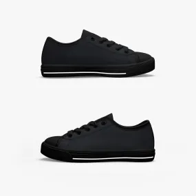 421.Kid’s Low-Top Canvas Shoes-Black