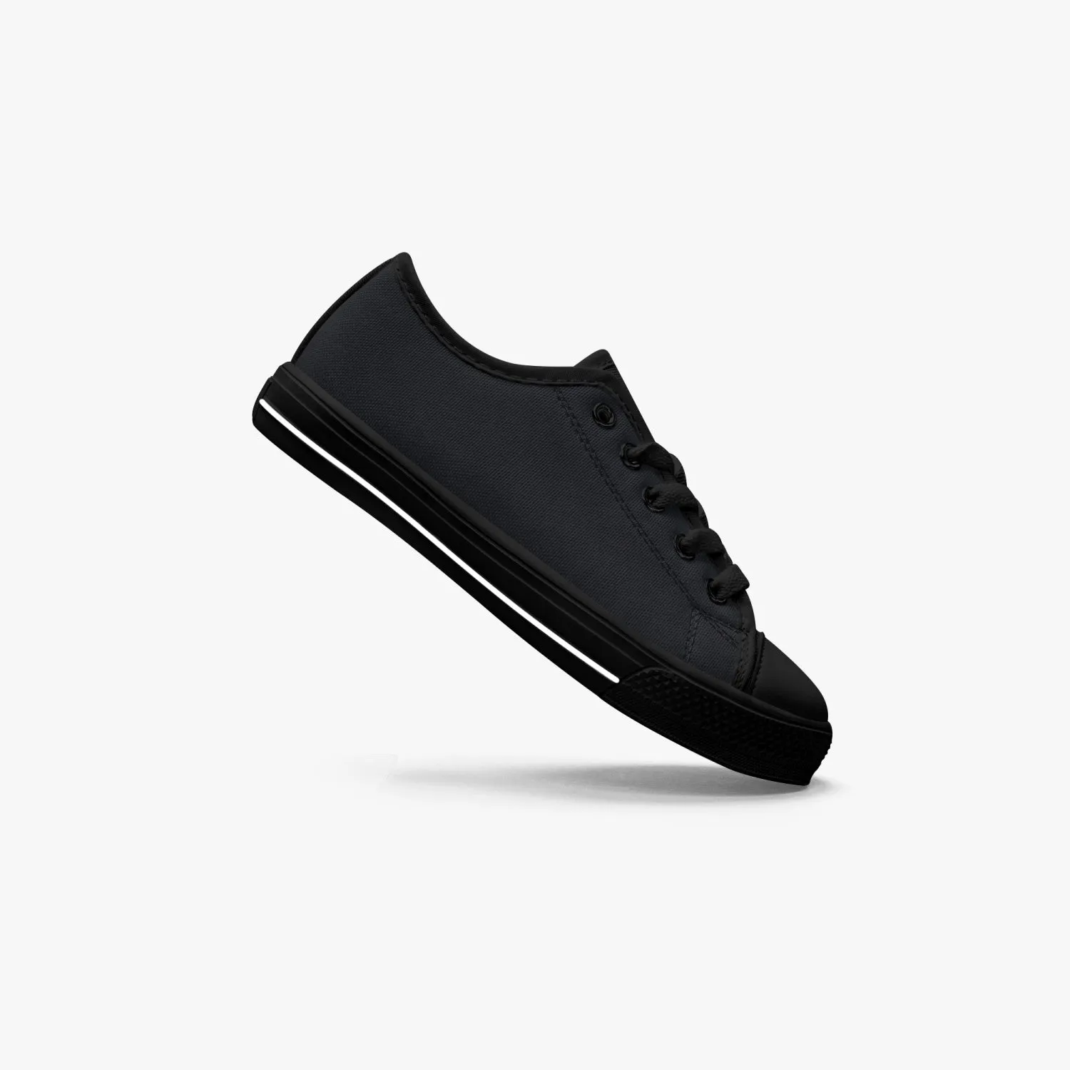 421.Kid’s Low-Top Canvas Shoes-Black