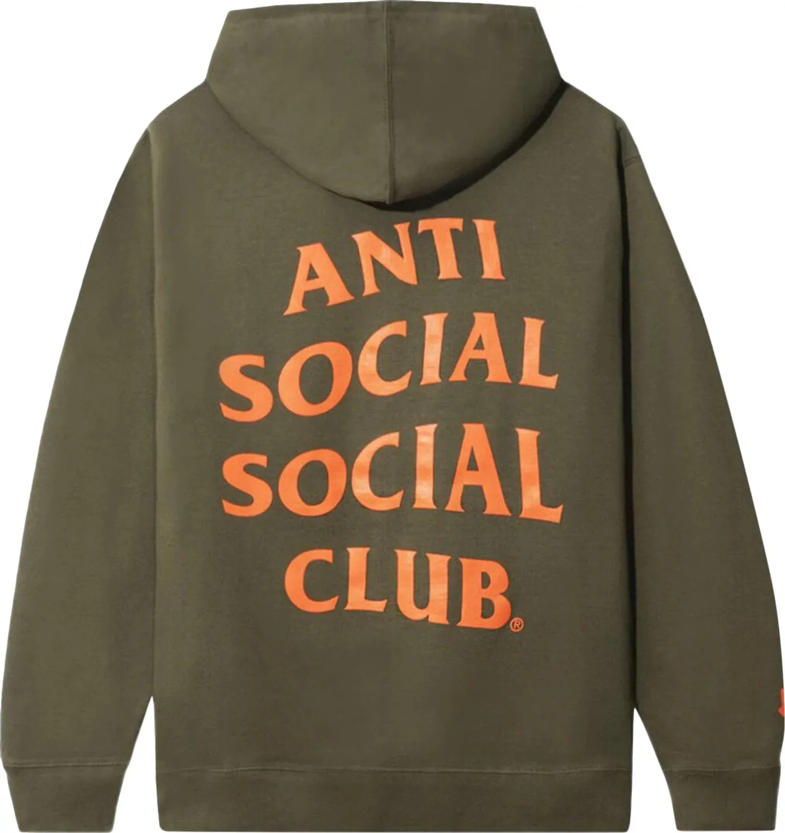 Anti Social Social Club x Undefeated Paranoid Olive Hoodie