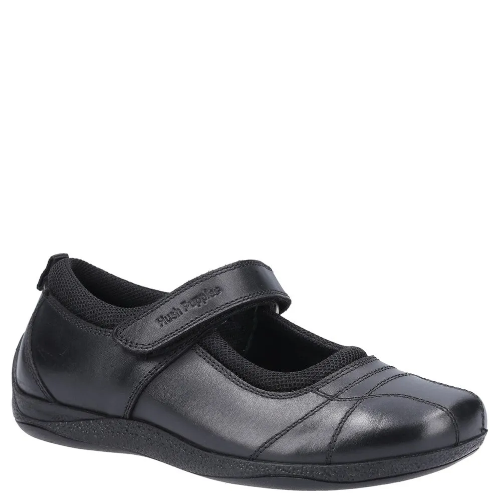 Black Clara Junior School Shoes