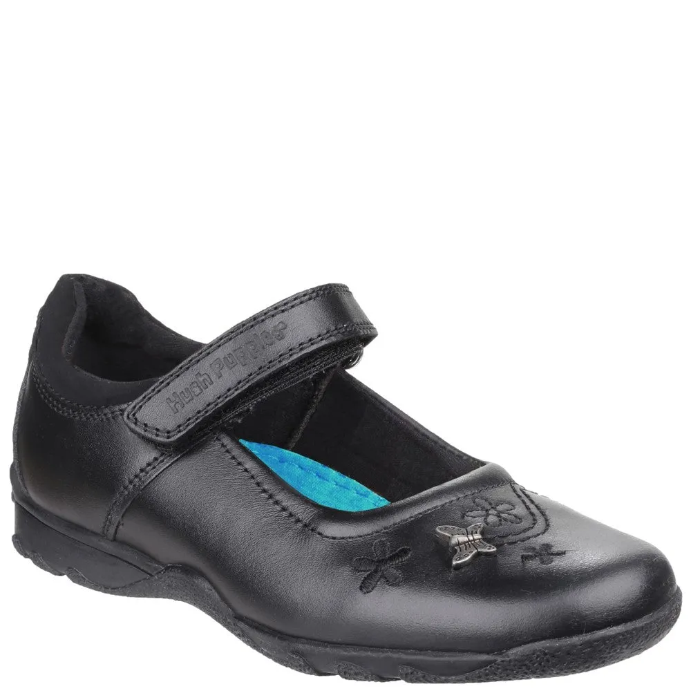 Black Clare Junior School Shoes