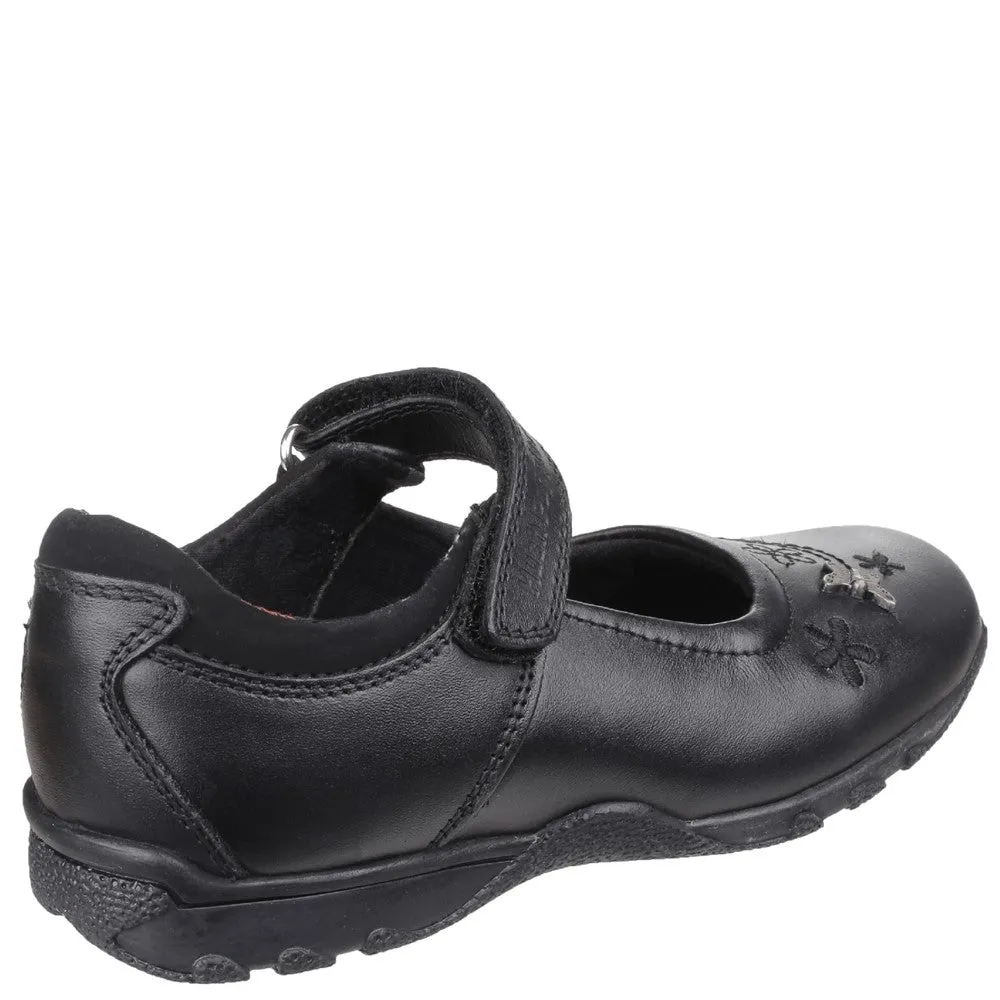 Black Clare Junior School Shoes