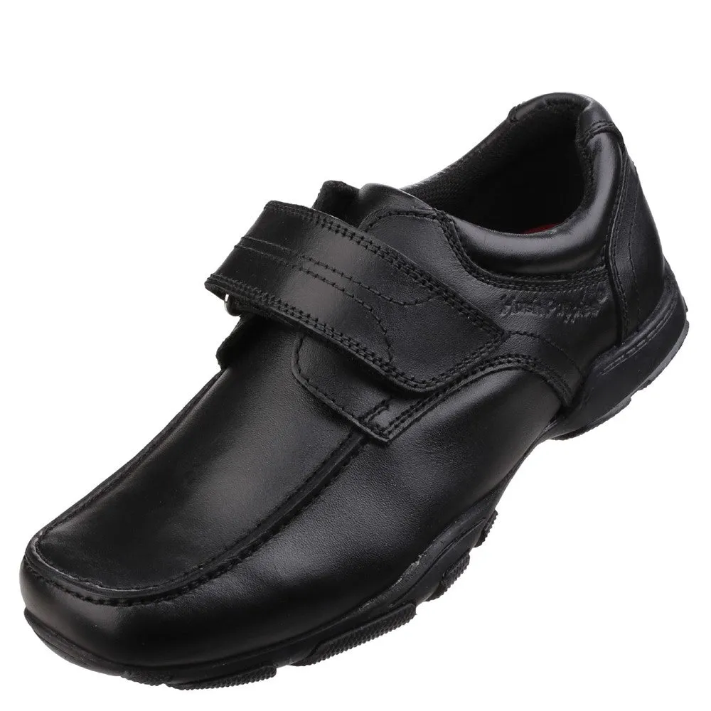 Black Freddy Single Fit Senior School Shoes