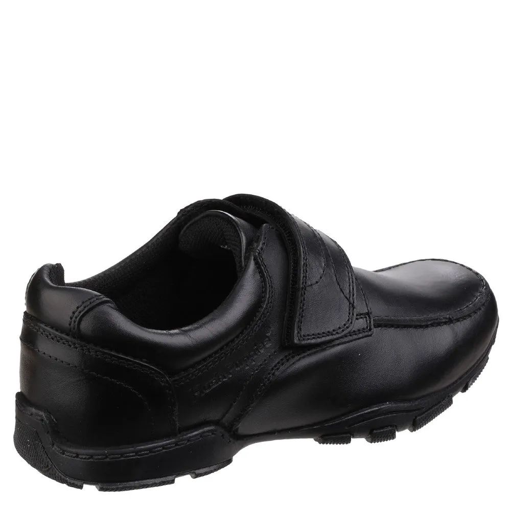 Black Freddy Single Fit Senior School Shoes