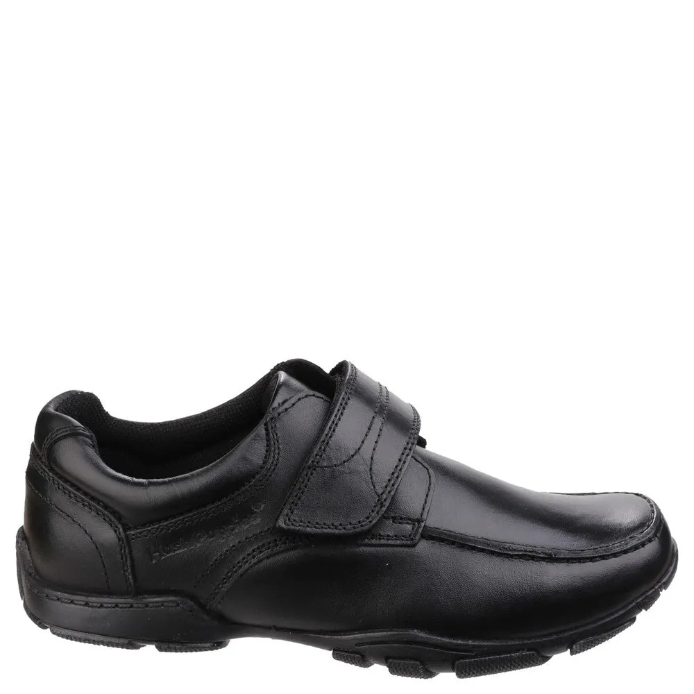 Black Freddy Single Fit Senior School Shoes