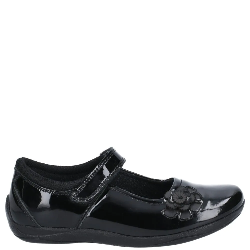 Black Jessica Junior Patent School Shoes