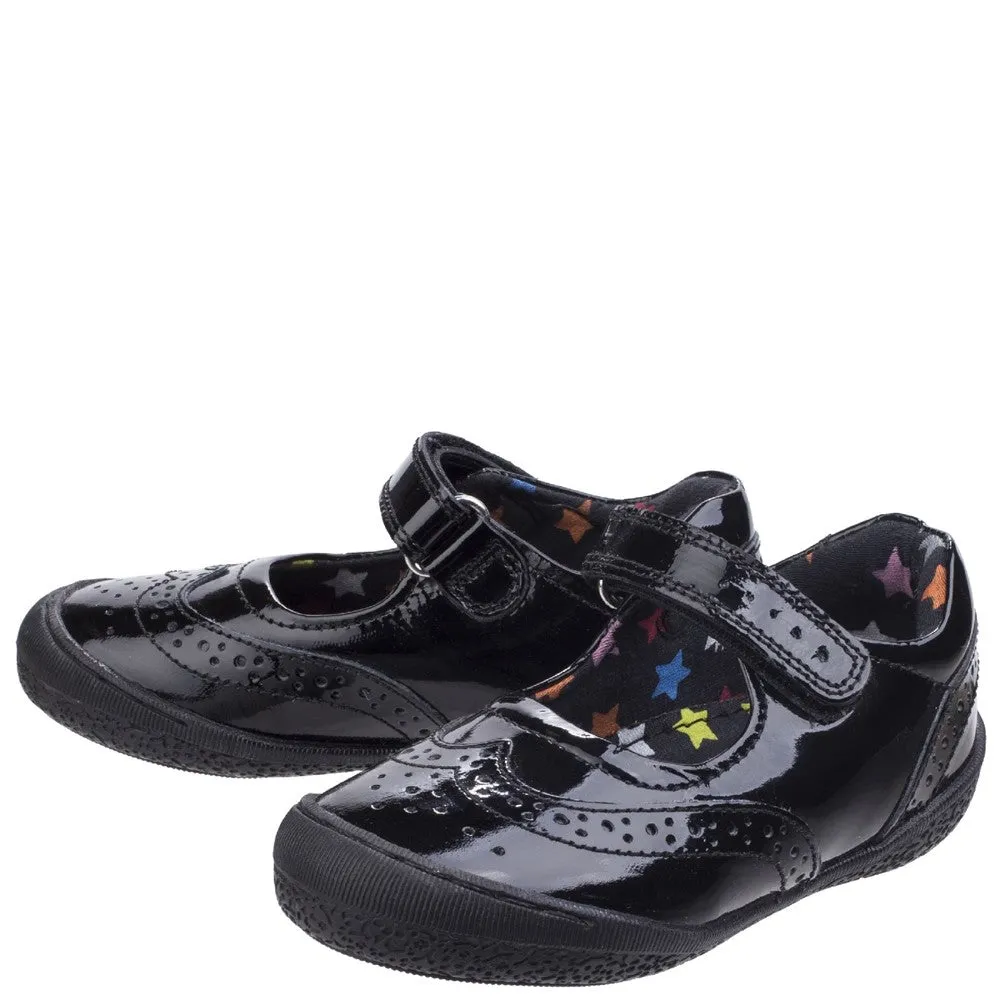 Black Patent Rina Patent Infant School Shoes