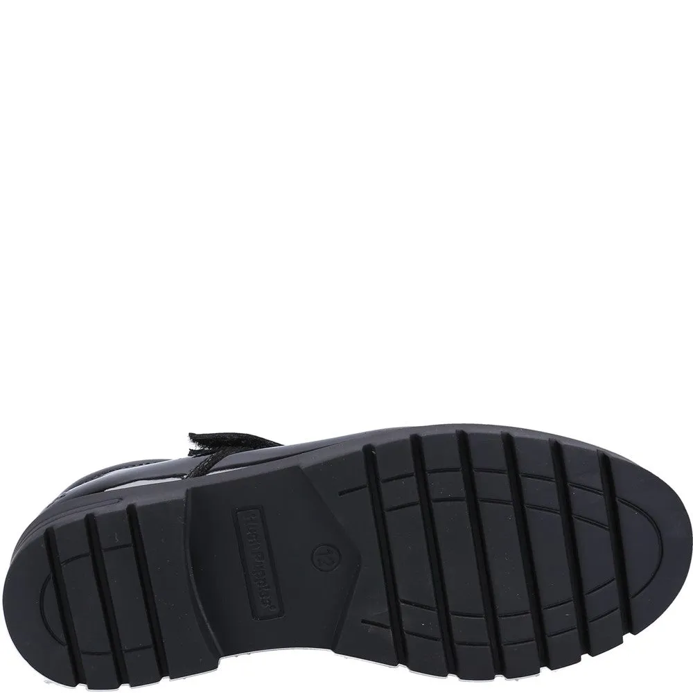 Black Sabrina Patent Junior School Shoes