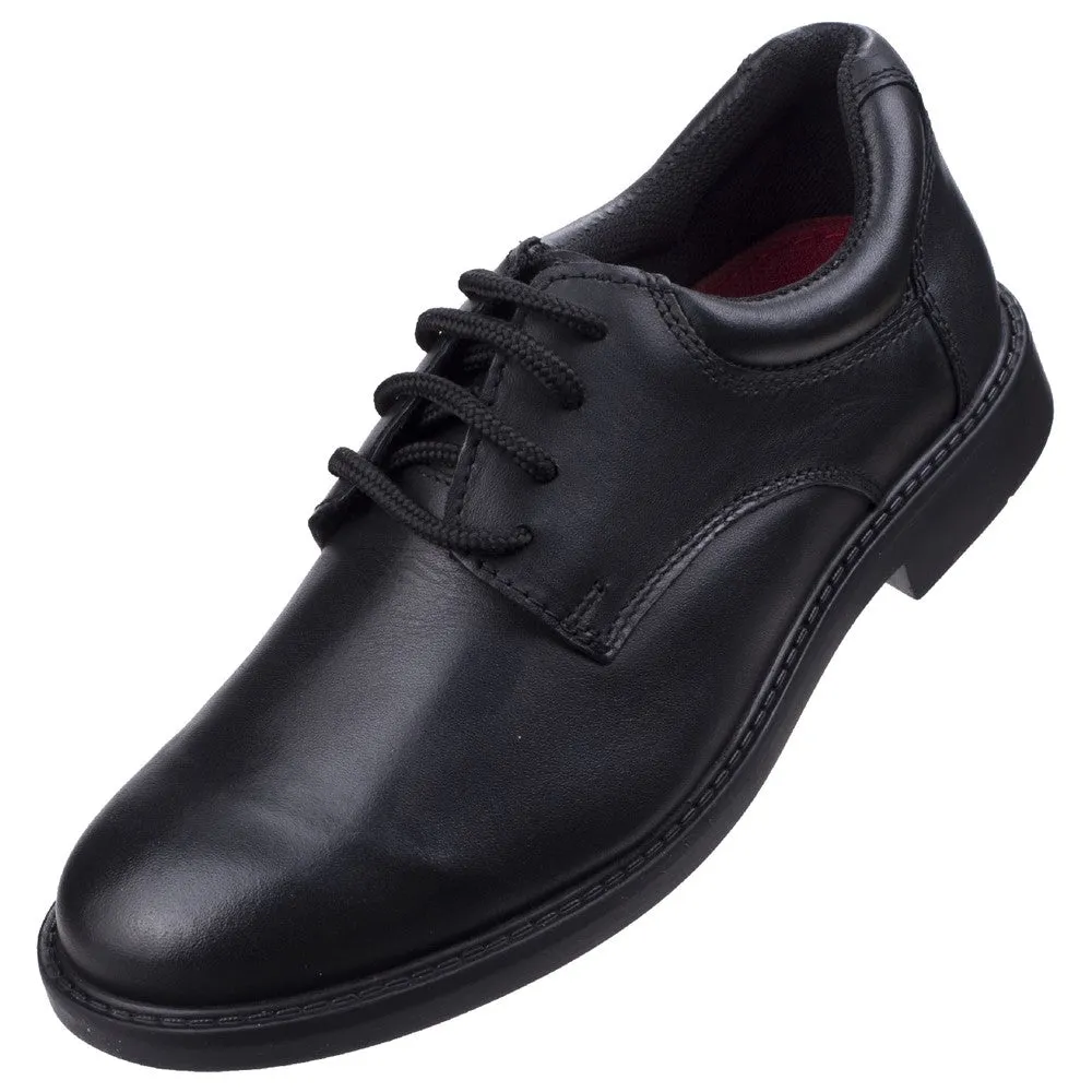 Black Tim Senior School Shoes