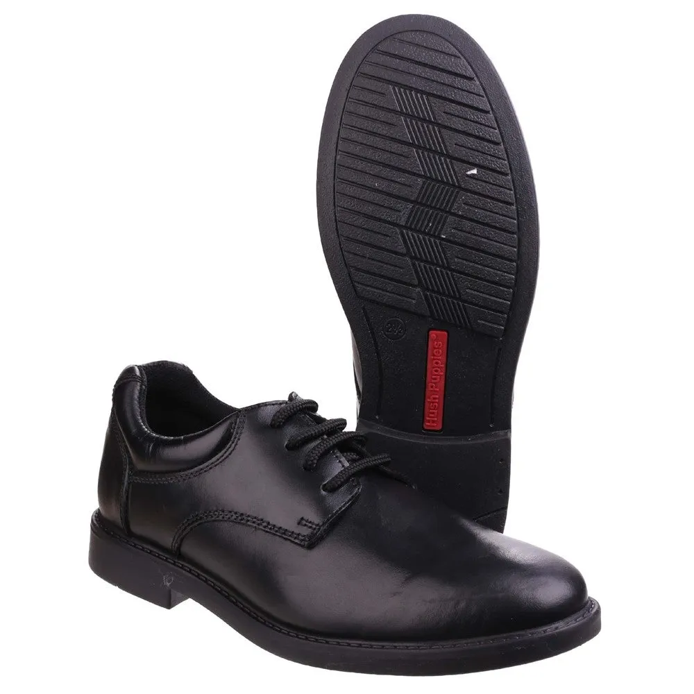 Black Tim Senior School Shoes