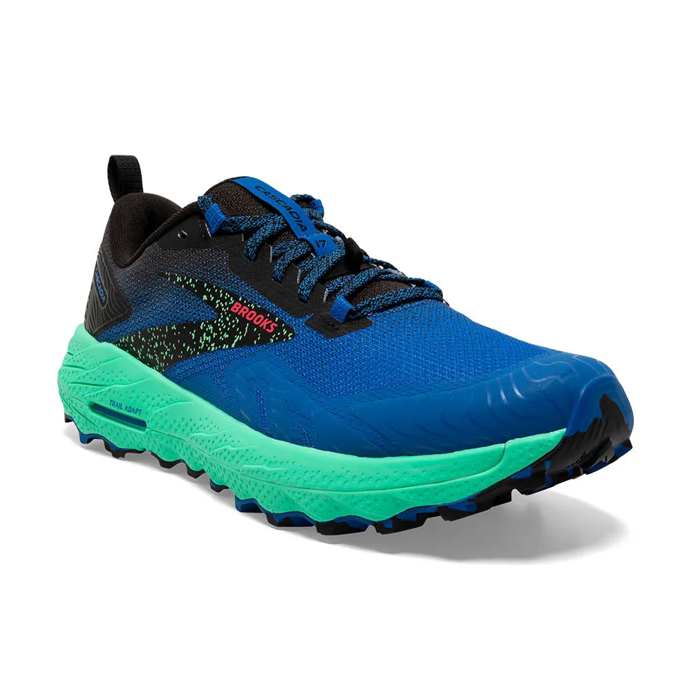 Brooks Cascadia 17 (Mens) - Victoria Blue/Black/Spring Bud