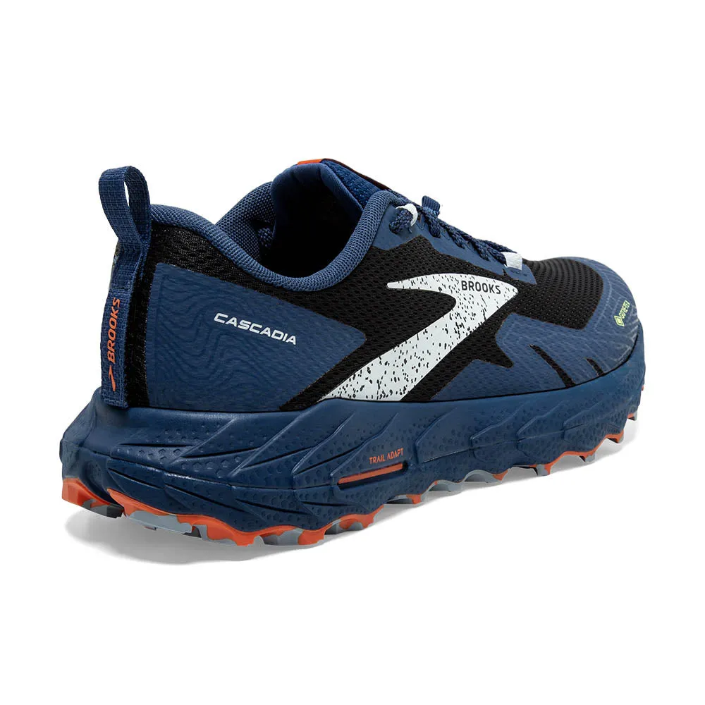 Cascadia Waterproof Trail Runner Black (Men' size scale)