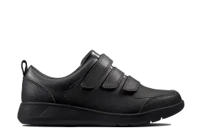 Clarks Scape Sky Black Leather - Standard Width