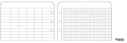 Duksbak - #LLWF-7 Loose Leaf Sheets, Field Pattern, Pkg of 100 Sheets