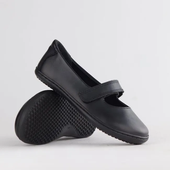 Girls Low-Bar School Shoe in Black Sizes 28-35 - 6609