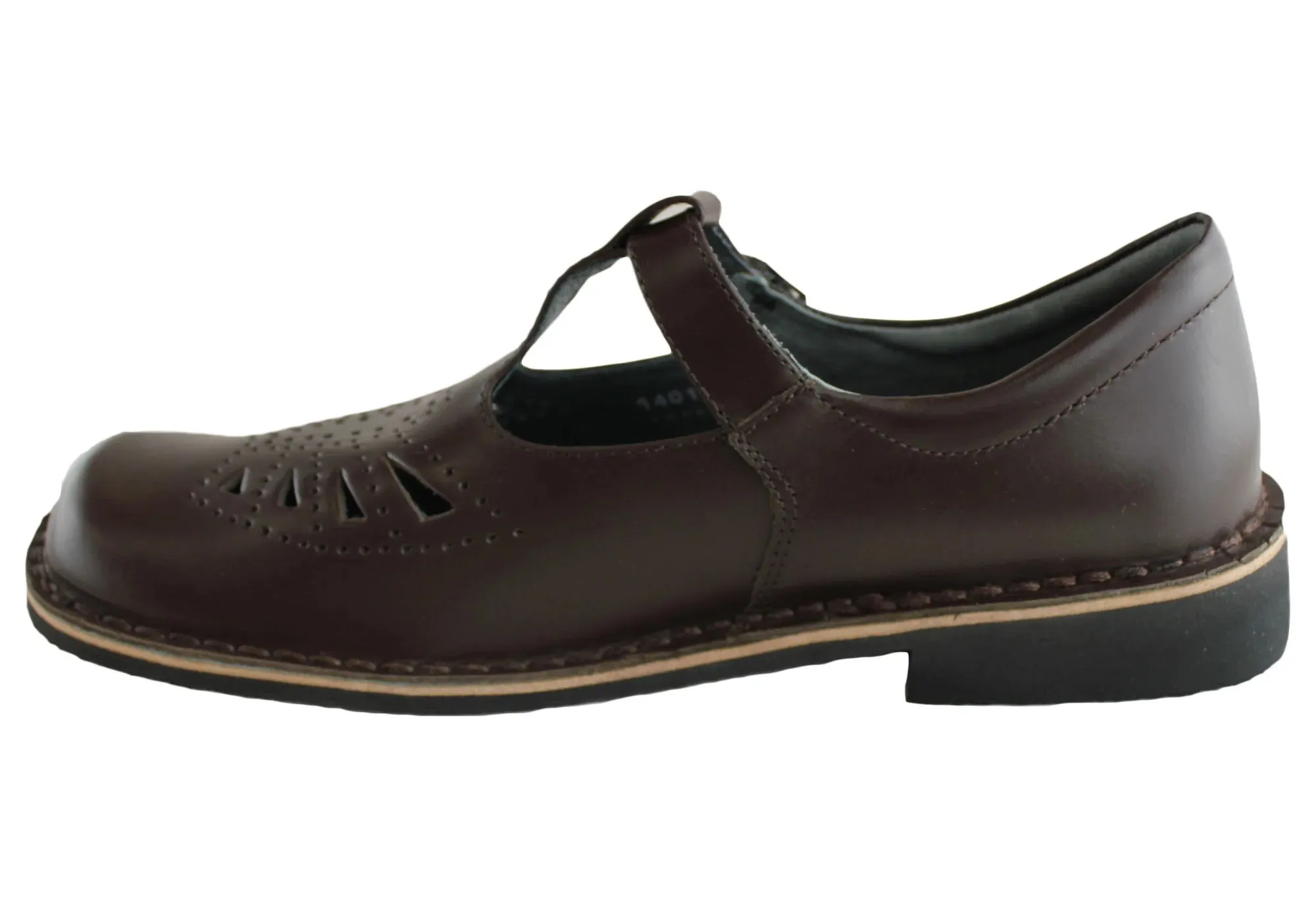 Harrison Indiana II Junior School Shoes - Brown