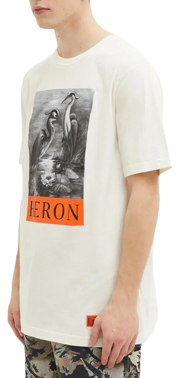 Heron Preston Heron BW Oversized T-Shirt White Black