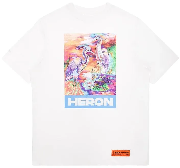 Heron Preston Heron Colors Oversized T-Shirt White Multicolor