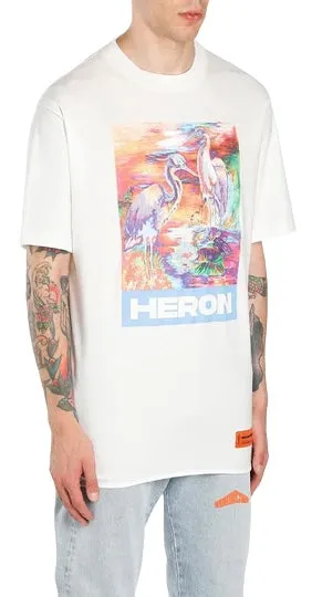 Heron Preston Heron Colors Oversized T-Shirt White Multicolor