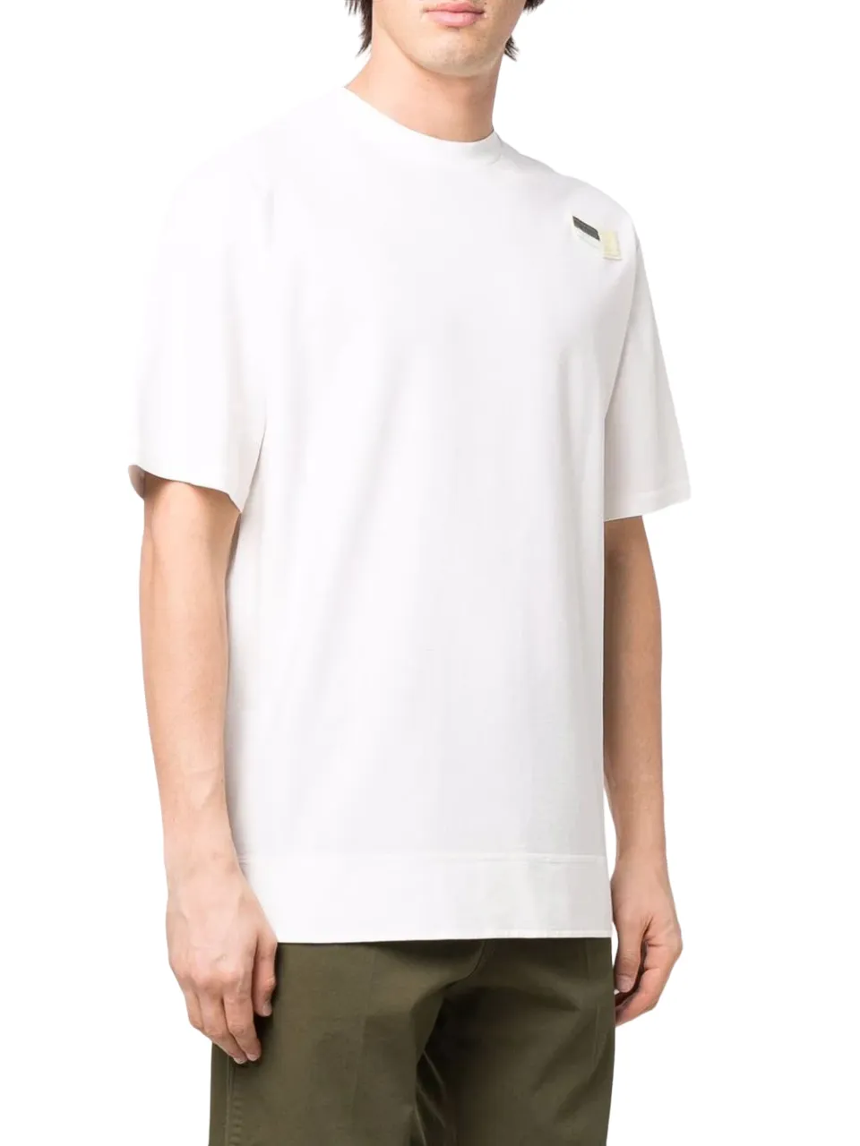 Jil Sander Logo Patch Crewneck T-Shirt White