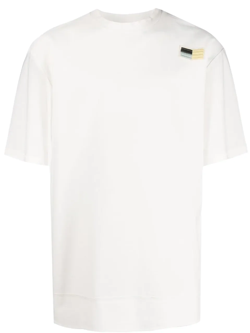 Jil Sander Logo Patch Crewneck T-Shirt White