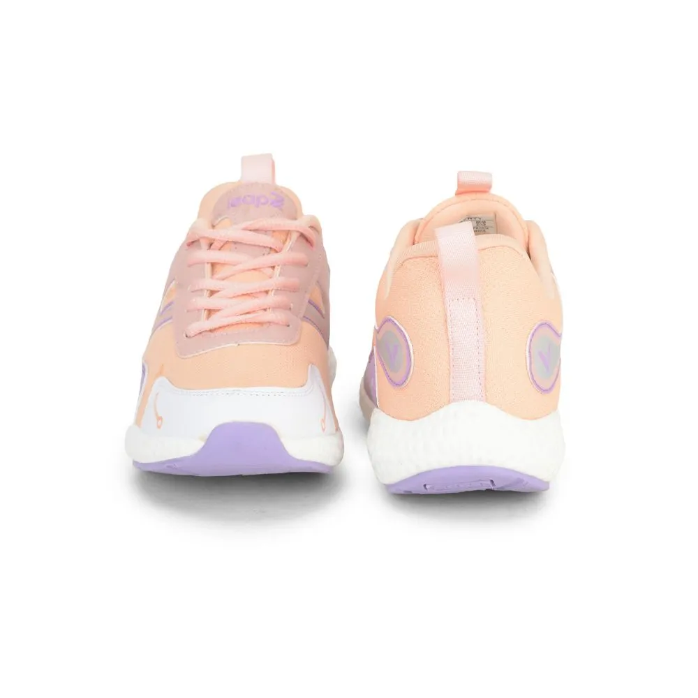 Leap7x Sports Lacing Shoe For Kids (Peach) CARRY-04L By Liberty