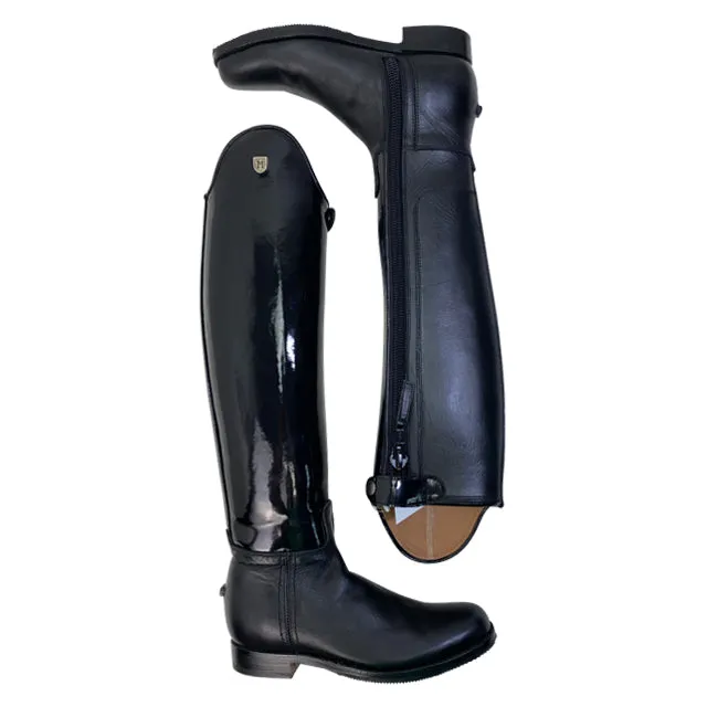 LM Custom Dressage Boots in Black Patent - Women's 5 Slim