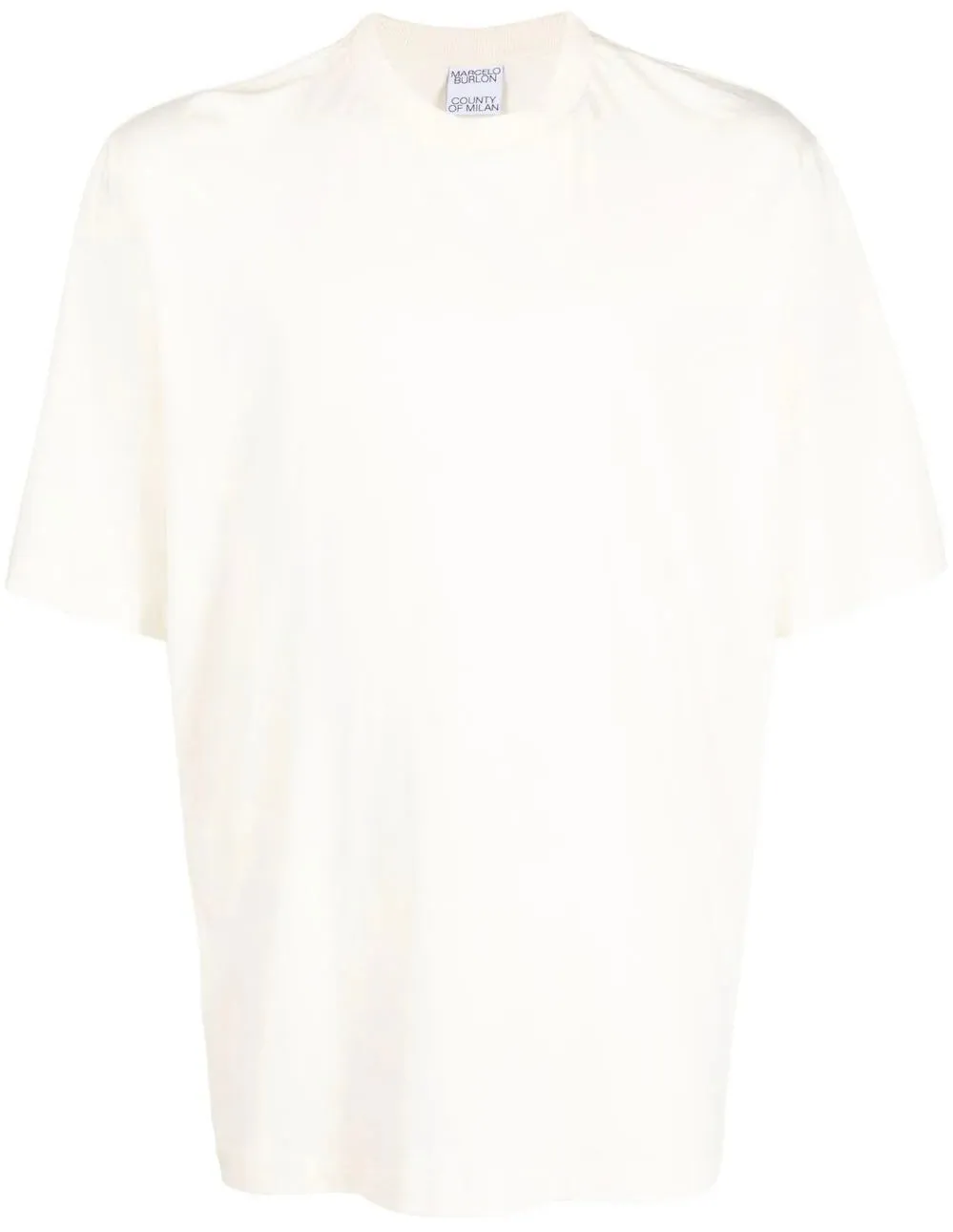 Marcelo Burlon Tempera Cross Regular T-Shirt Ecru White