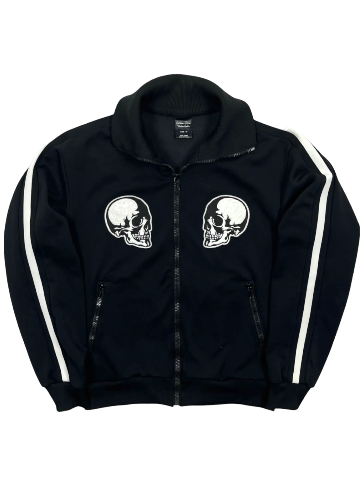 NUMBER (N)INE 2004 Black Skull Track Top Jacket