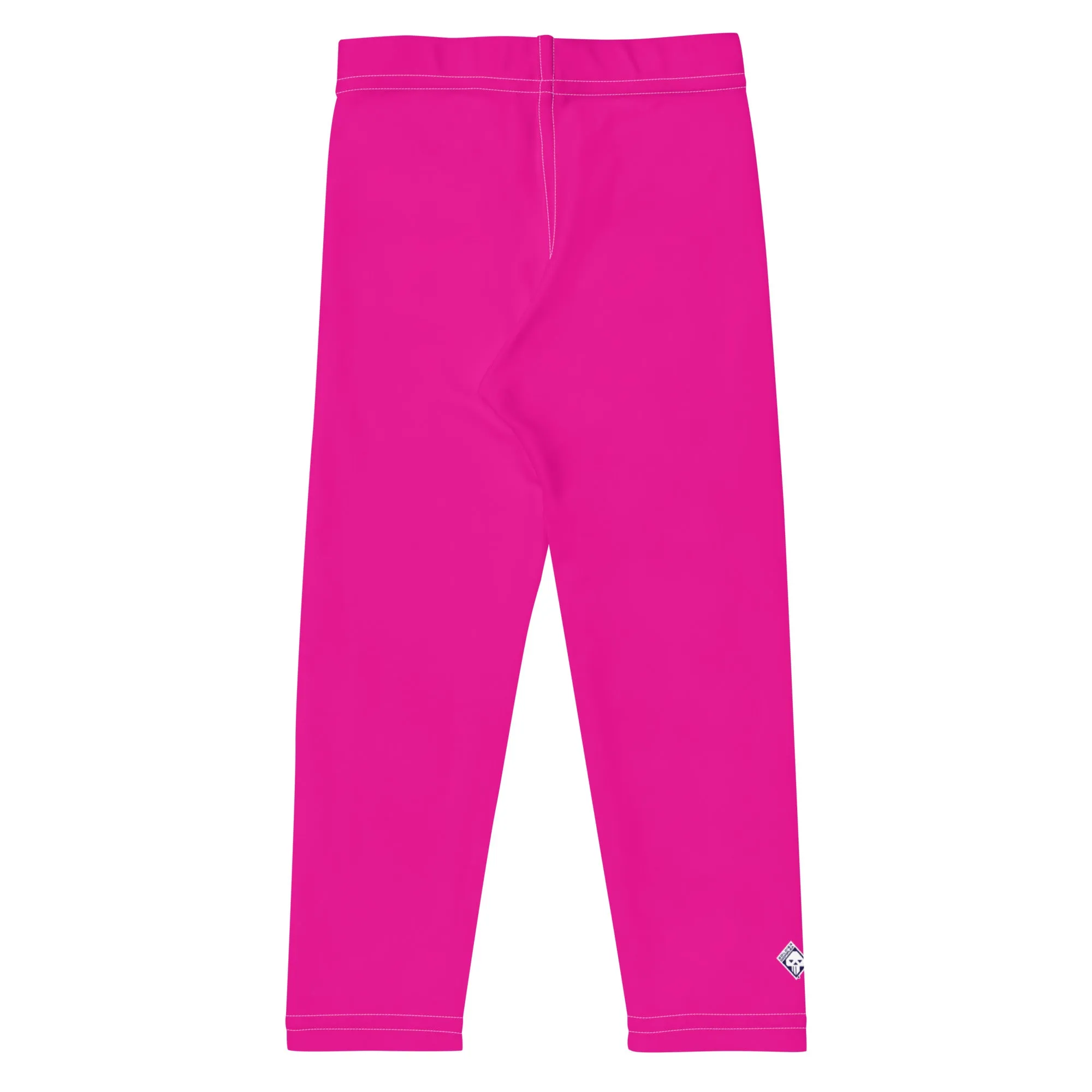 Playtime Ready: Solid Color Athletic Leggings for Boys - Hollywood Cerise