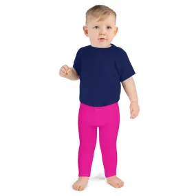 Playtime Ready: Solid Color Athletic Leggings for Boys - Hollywood Cerise