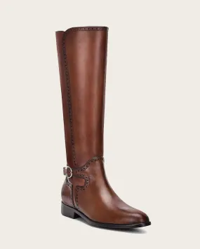 Riding style honey bovine boot