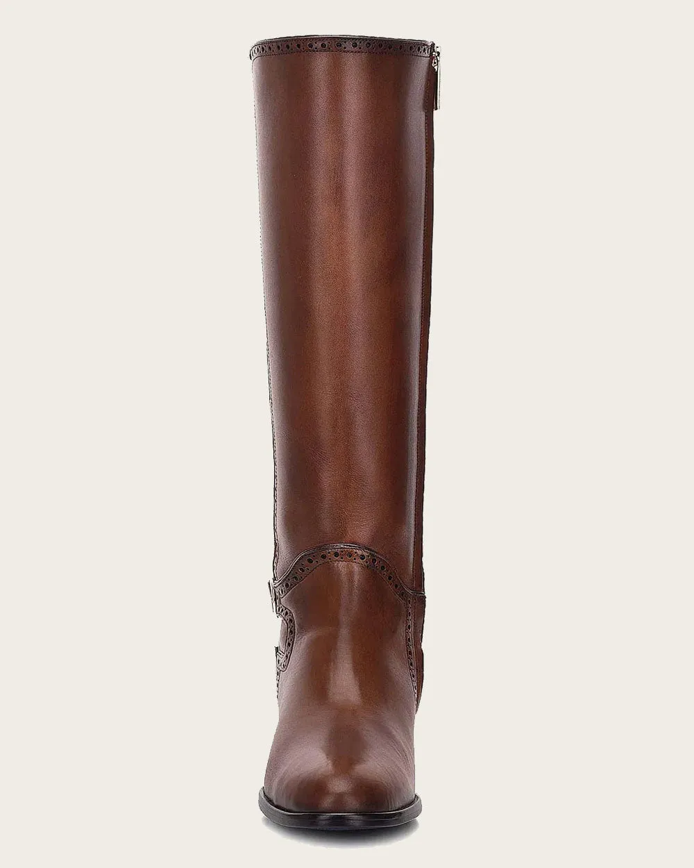 Riding style honey bovine boot