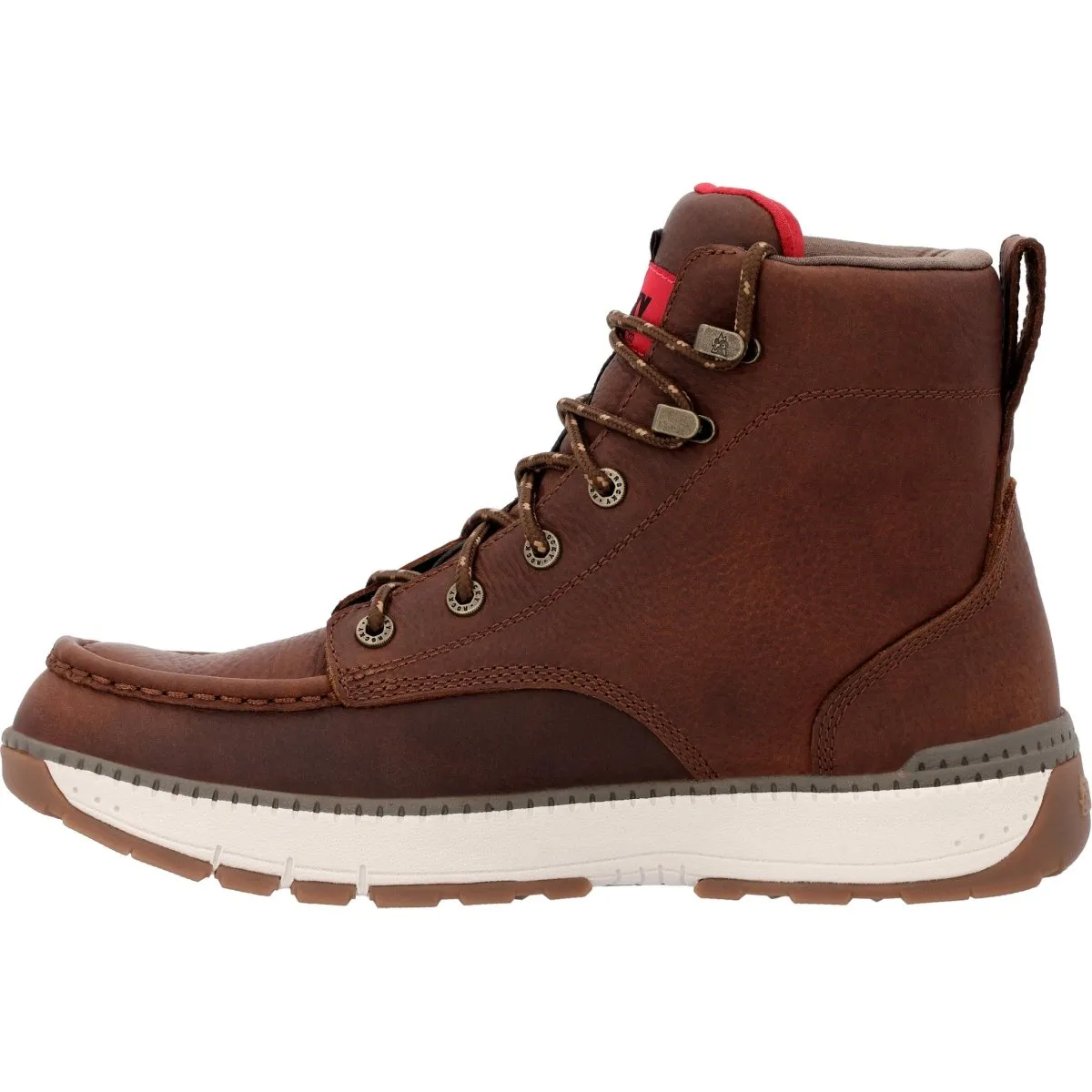 Rocky Rebound Men's Wedge Waterproof Work Boots Rkk0434 In Brown