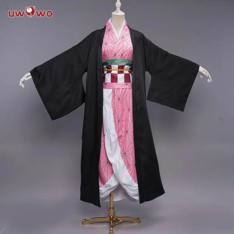 Uwowo Anime Nezuk Cosplay Kids Cosplay Cute Kimono Dress