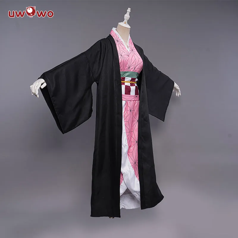 Uwowo Anime Nezuk Cosplay Kids Cosplay Cute Kimono Dress